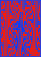 Wavy 56 - Red Blue Edition - psychedelic art