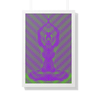 Medijate Vibrate - Purple Green Edition - Framed Art Print