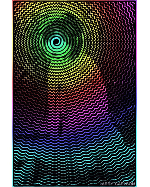 Spiral Wavy / Rainbow Mix - psychedelic art