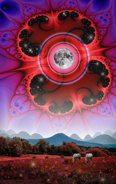 Pomegranate Moon - psychedelic art