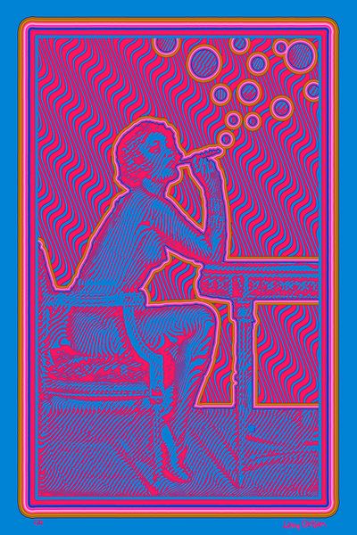 Wavy 47 - Magic Bubbles - Hot Pink Edition - psychedelic art