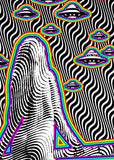 Wavy 35 - Sally Sees Saucers - psychedelic art