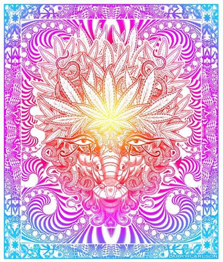 Weed Goat Deluxe - psychedelic art