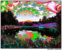 Spirit Sun Pond - psychedelic art