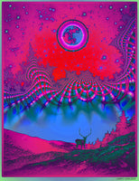 Full Buck Moon - Ultraviolet Edition - psychedelic art
