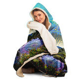 Wonderland Pond  - Hooded Blanket - psychedelic art