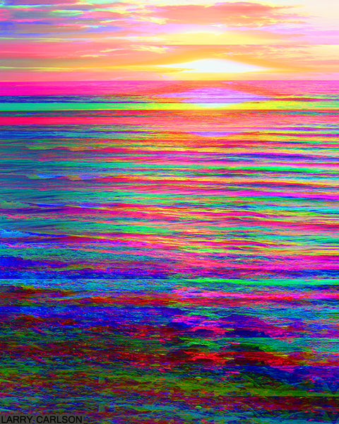 Technocolor Sunrise - psychedelic art