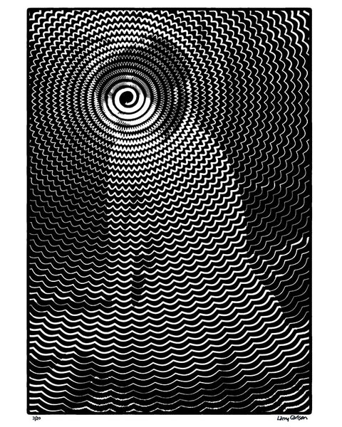 Spiral Wavy - psychedelic art