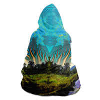 Wonderland Pond  - Hooded Blanket - psychedelic art