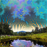 Wonder Land Pond  - Microfiber Duvet Cover - psychedelic art
