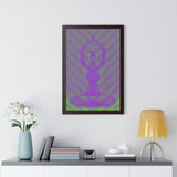 Medijate Vibrate - Purple Green Edition - Framed Art Print