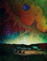 Nightfall at the Edge of the Universe Two - psychedelic art