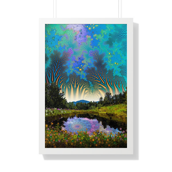Wonderland Pond - Framed Art Print