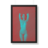 Wavy 26 - Red Blue Edition - Framed Art Print
