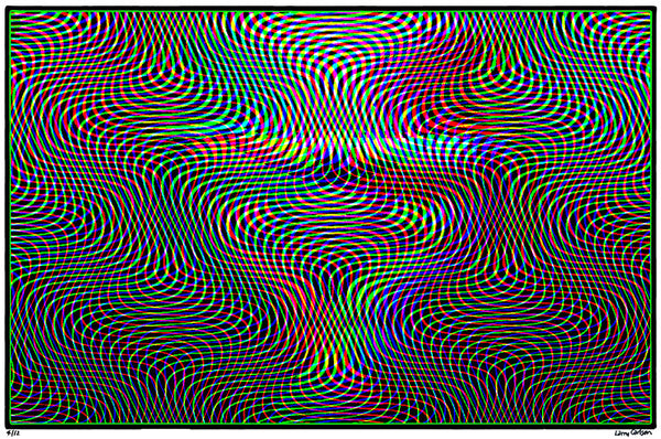 Wavy 8 - Reverse Rainbow Edition - psychedelic art