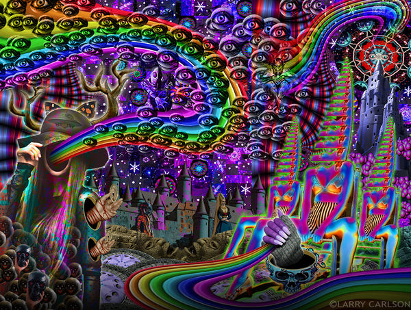 Dark Rainbow Kingdom - psychedelic art
