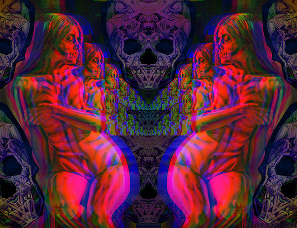 Skull Majesty - psychedelic art