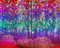 Scribble Forest - psychedelic art