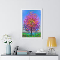 The Magic Rainbow Star Tree - Framed Art Print