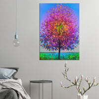 The Magic Rainbow Star Tree - Canvas