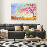 Star Tree on the Hill - Canvas - psychedelic art